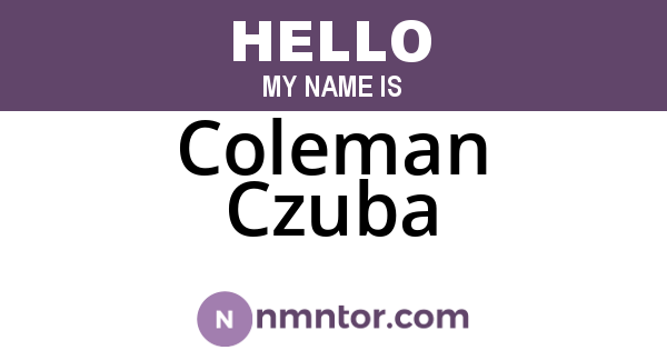 Coleman Czuba