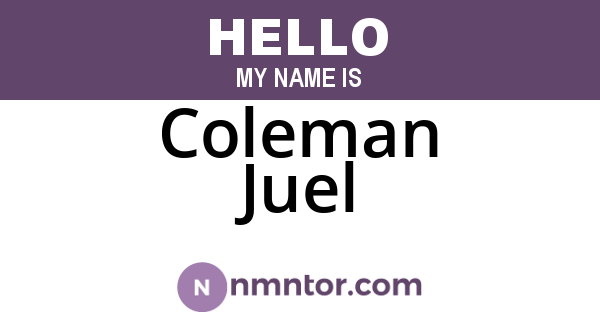 Coleman Juel