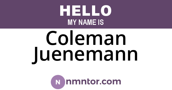 Coleman Juenemann
