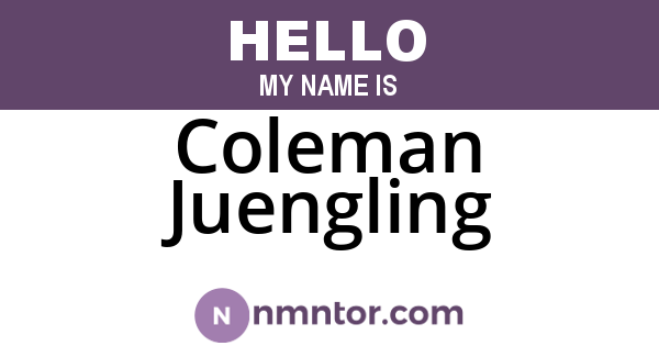 Coleman Juengling