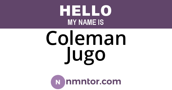 Coleman Jugo