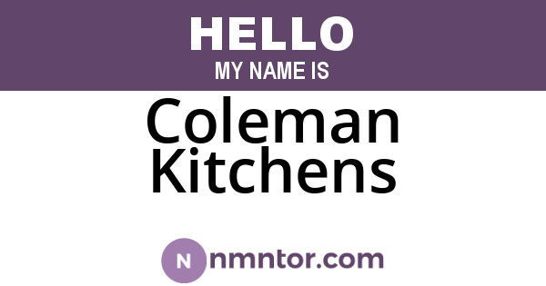 Coleman Kitchens