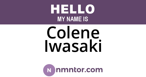 Colene Iwasaki