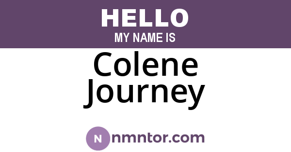Colene Journey