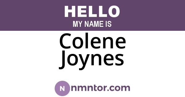 Colene Joynes