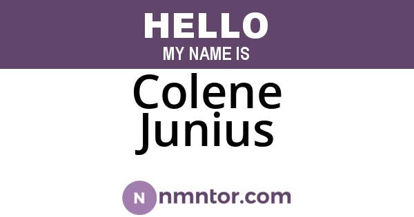 Colene Junius