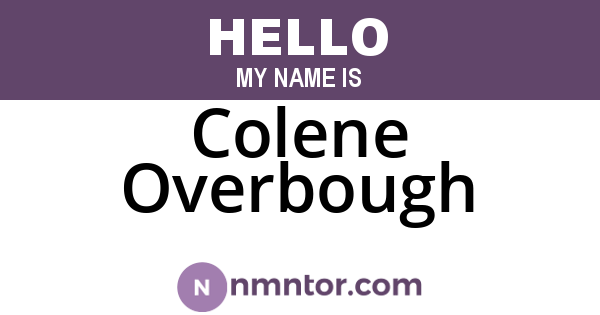 Colene Overbough