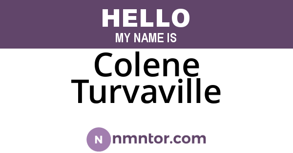Colene Turvaville