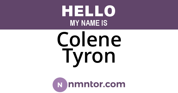 Colene Tyron