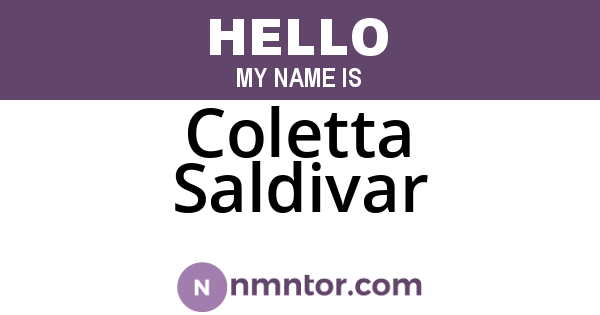 Coletta Saldivar