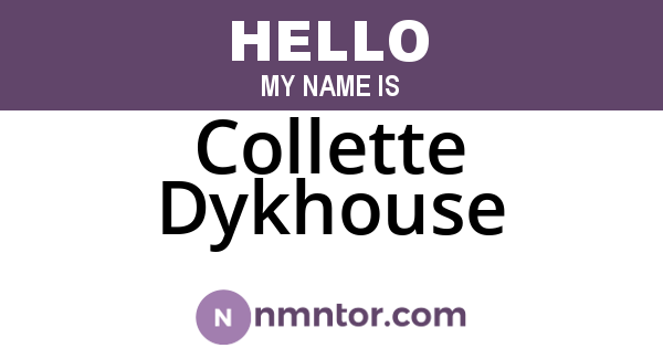 Collette Dykhouse