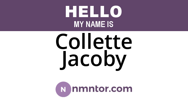 Collette Jacoby
