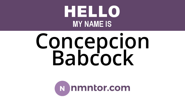 Concepcion Babcock