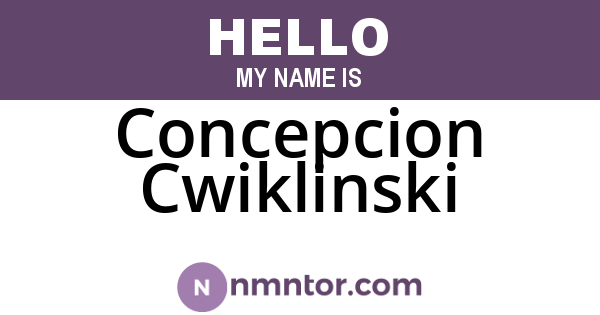 Concepcion Cwiklinski