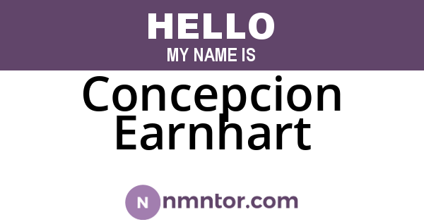 Concepcion Earnhart
