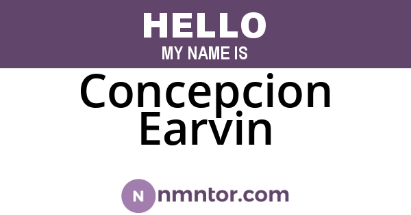 Concepcion Earvin