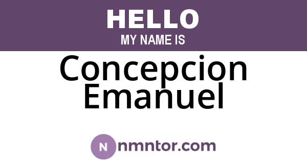 Concepcion Emanuel