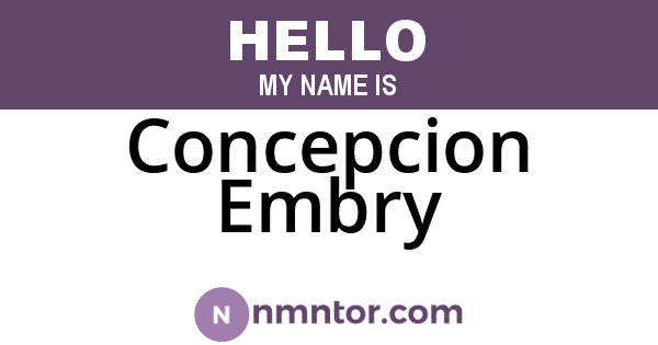 Concepcion Embry