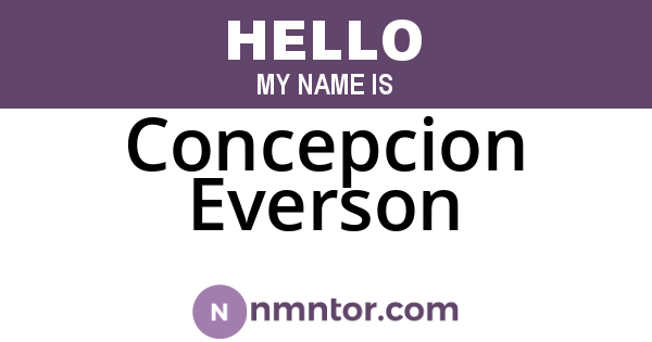 Concepcion Everson
