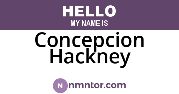 Concepcion Hackney