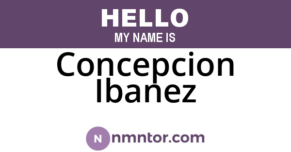 Concepcion Ibanez