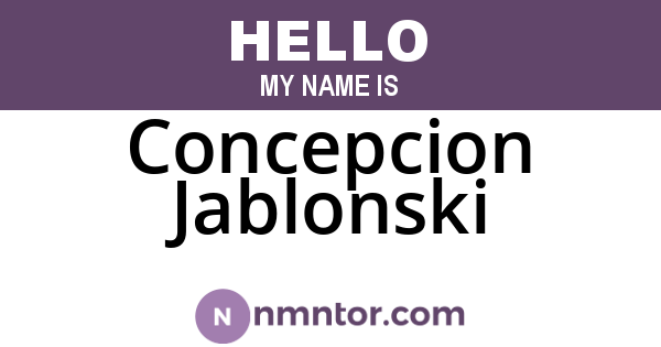 Concepcion Jablonski