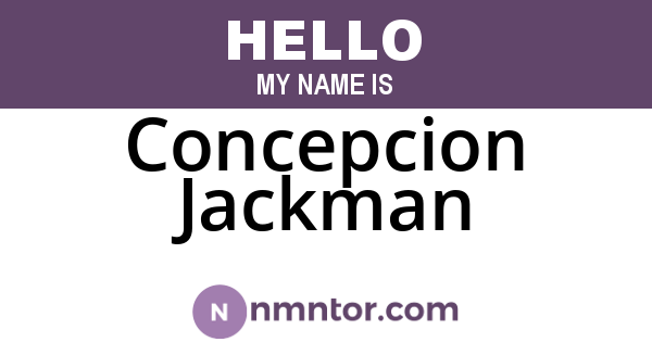 Concepcion Jackman