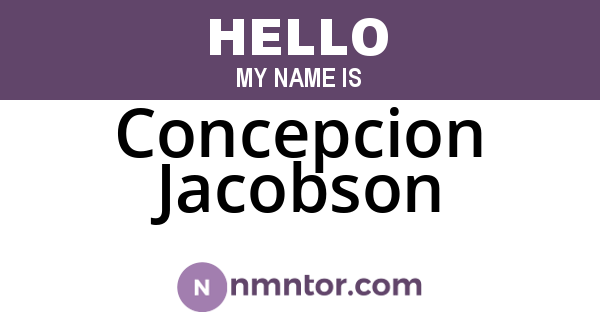 Concepcion Jacobson