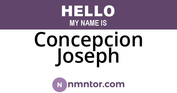 Concepcion Joseph