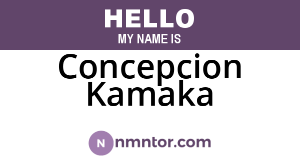 Concepcion Kamaka