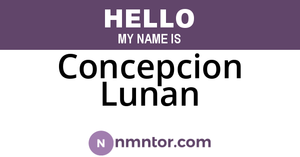 Concepcion Lunan