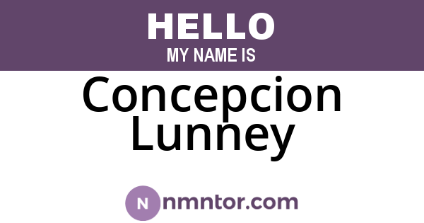 Concepcion Lunney