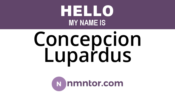 Concepcion Lupardus
