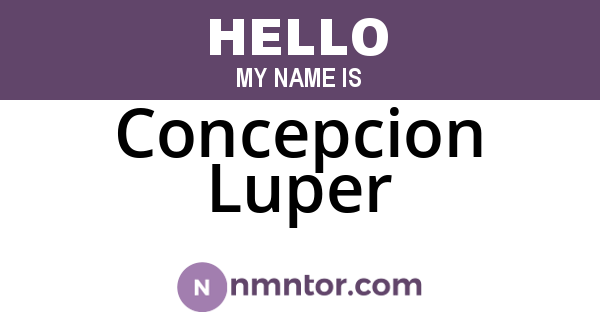 Concepcion Luper