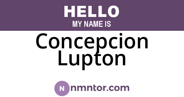 Concepcion Lupton