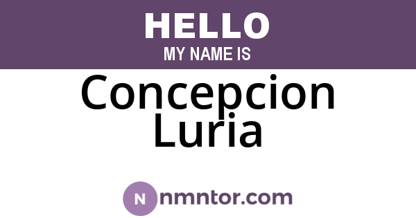 Concepcion Luria