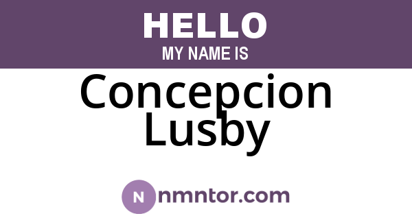 Concepcion Lusby