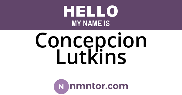 Concepcion Lutkins