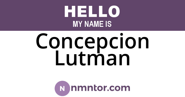 Concepcion Lutman