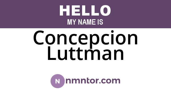 Concepcion Luttman