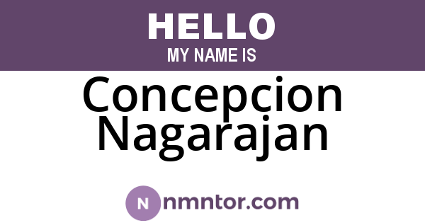 Concepcion Nagarajan