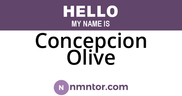 Concepcion Olive