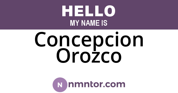 Concepcion Orozco