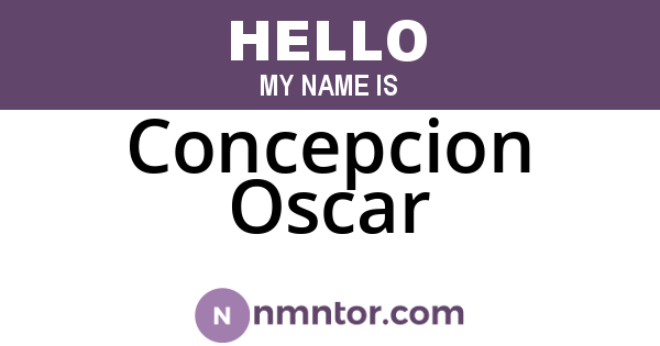 Concepcion Oscar