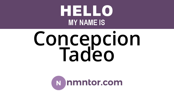 Concepcion Tadeo