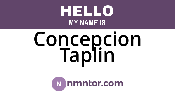 Concepcion Taplin