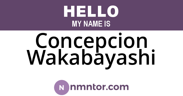 Concepcion Wakabayashi