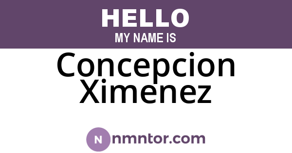 Concepcion Ximenez