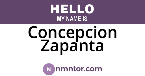 Concepcion Zapanta
