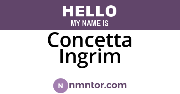 Concetta Ingrim